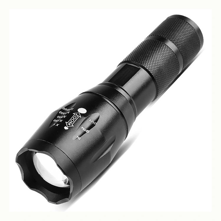 Lampe de poche tactique à zoom LED 250 lm
