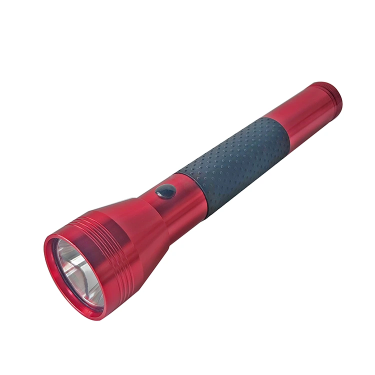 Lampe de poche LED à poignée en caoutchouc haute puissance 300 lumens