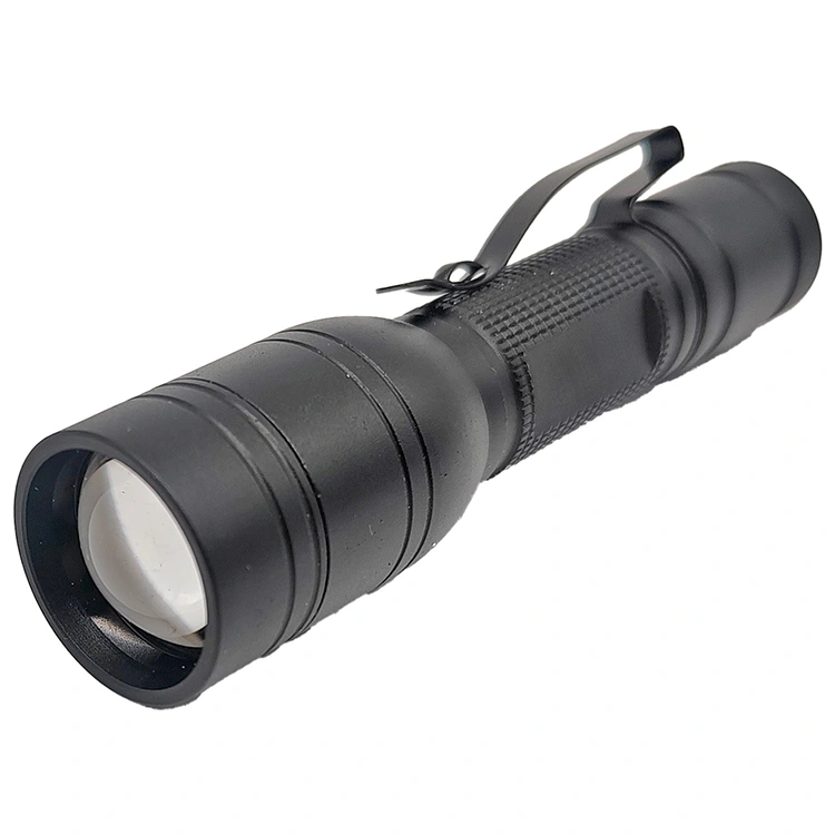 Lampe de poche LED à mini clip et zoom