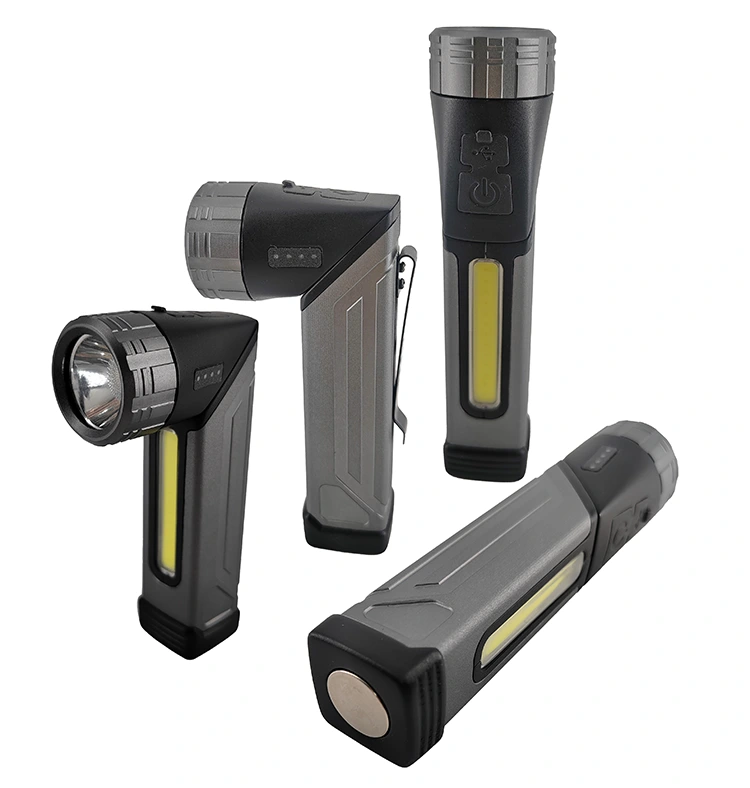 Luminosité élevée rechargeable pliable rotative